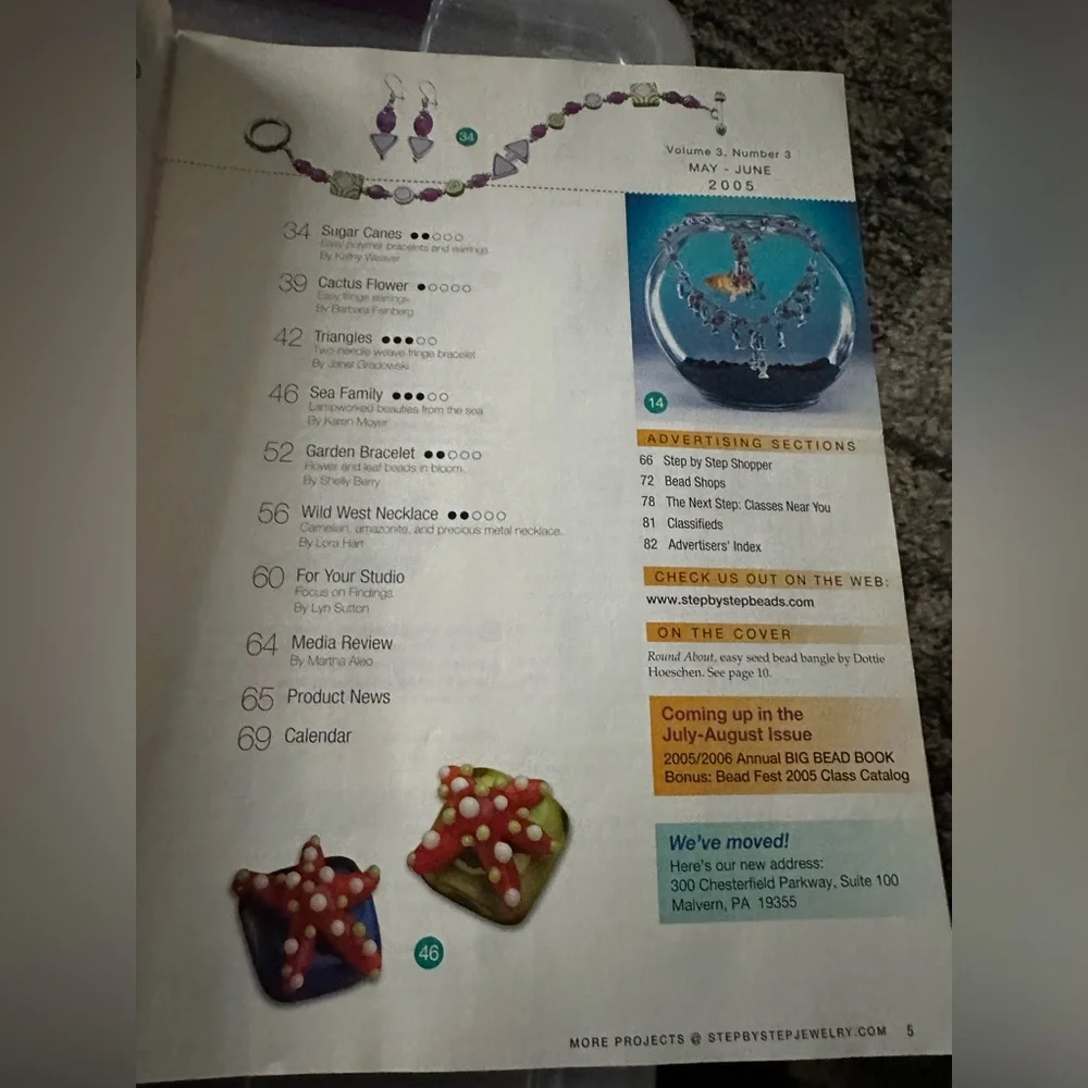 Step by Step Beads Magazine May June 2005 Garden Bracelet